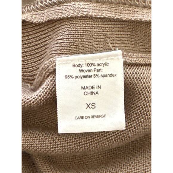 NEWYORK&CO Y2K Streetwear Fall Office Cocktail Faux 2pc Silk Shirt w Cardigan XS - Picture 13 of 16